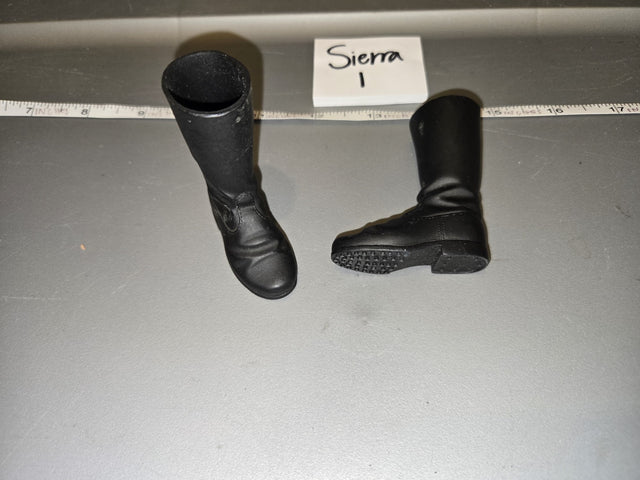 1/6 Scale Modern Era Black Knee High Riding Boots - Sierra I