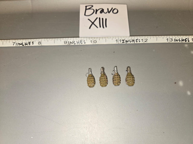1/6 Scale WWII US Pineapple Hand Grenade Lot - Bravo XIII