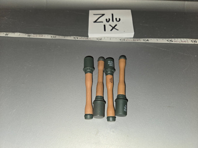1/6 Scale WWII German Stick Grenade Lot - Zulu IX