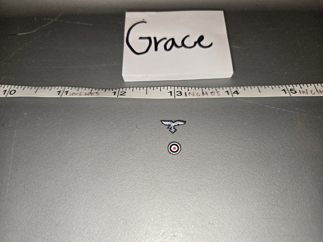 1/6 Scale WWII German Luftwaffe Breast Eagle and Cockade Insignia - Grace