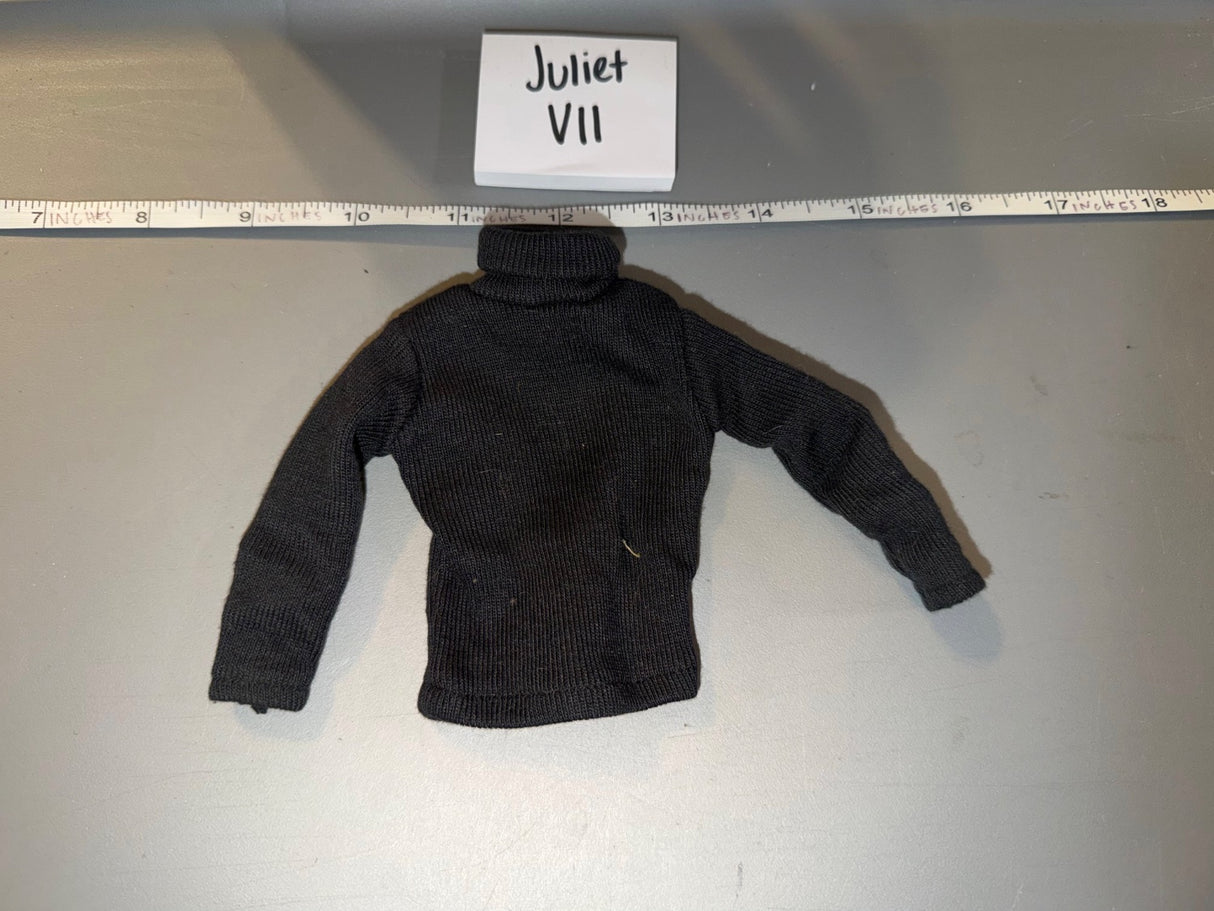 1/6 Scale Modern Era Black Turtleneck Sweater - Juliet VII