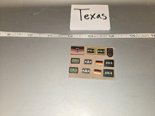 1/6 Scale Modern Era German Bundeswehr Patches - Texas