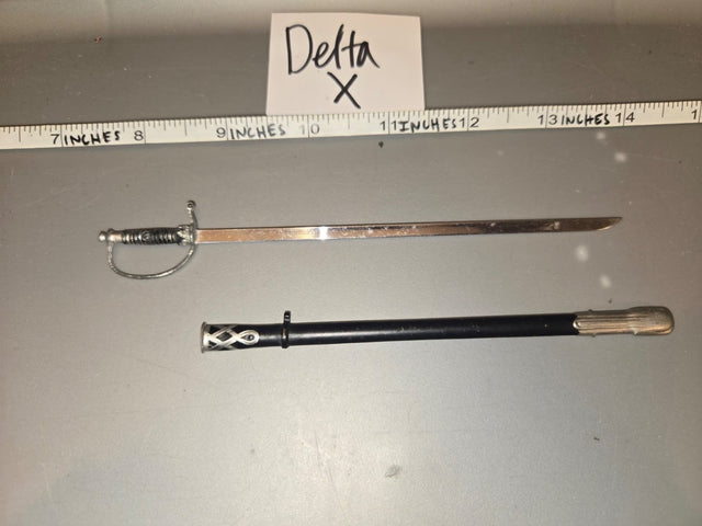 1/6 Scale Napoleonic Era Cavalry Saber and Scabbard - Delta X