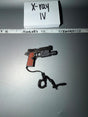 1/6 Scale Modern US M1911 Pistol with Tactical Light and Lanyard - X-ray IV