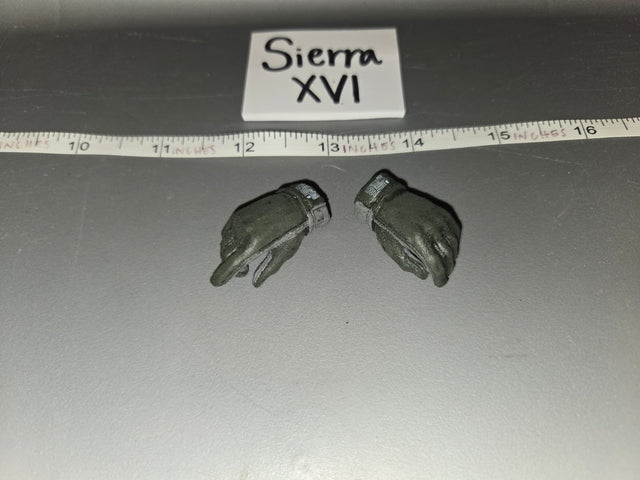 1/6 Scale Modern Era Olive Drab Tactical Gloved Hands - Sierra XVI