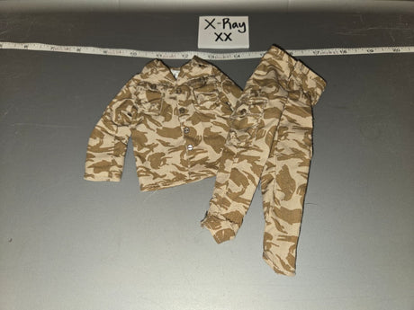 1/6 Scale Modern Era British Desert DPM Camouflage BDU Uniform - X-Ray XX
