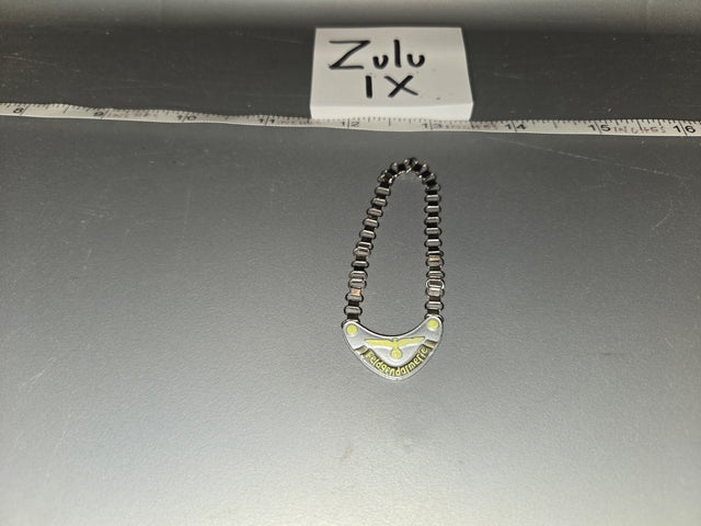 1/6 Scale WWII German Feldgendarmerie Neck Gorget - Zulu IX