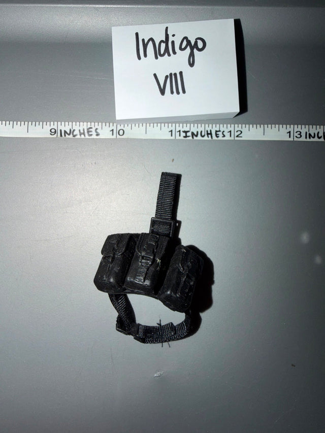 1/6 Scale Modern Era Drop Leg Double Magazine Pouch - Indigo VIII