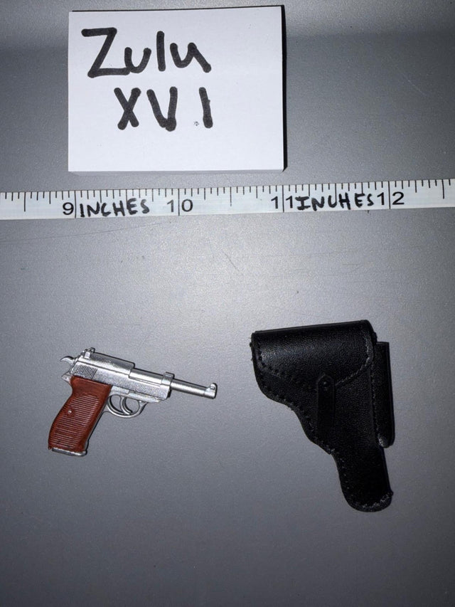 1/6 Scale WWII German Walther P38 Pistol and Holster