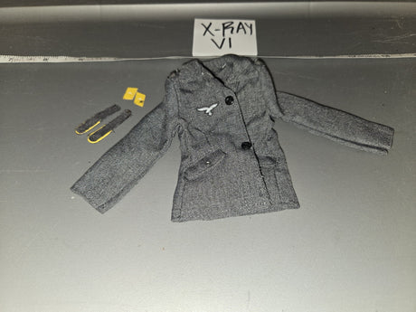 1/6 Scale WWII German Luftwaffe Tunic with Shoulder Boards and Insignia - X-RAY V1