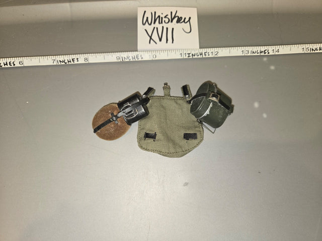 1/6 Scale WWII Japanese Rifle Ammunition Pouch Set with Canteen - Whiskey XVII
