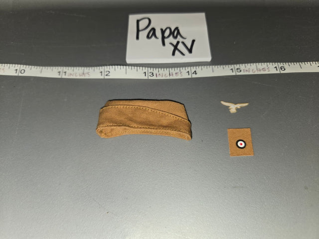 1/6 Scale WWII German Luftwaffe Tropical Overseas Cap with Insignia - Papa XV