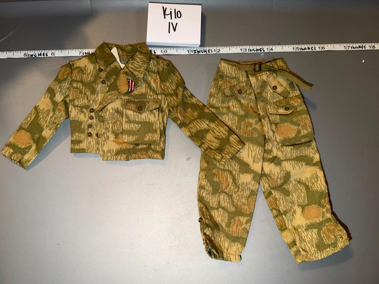 1/6 Scale WWII German Splinter Camouflage Uniform Set - Kilo IV