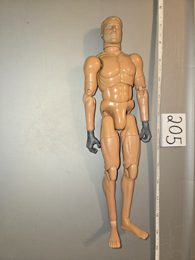 1/6 Scale Nude Male Action Figure with Dark Hands