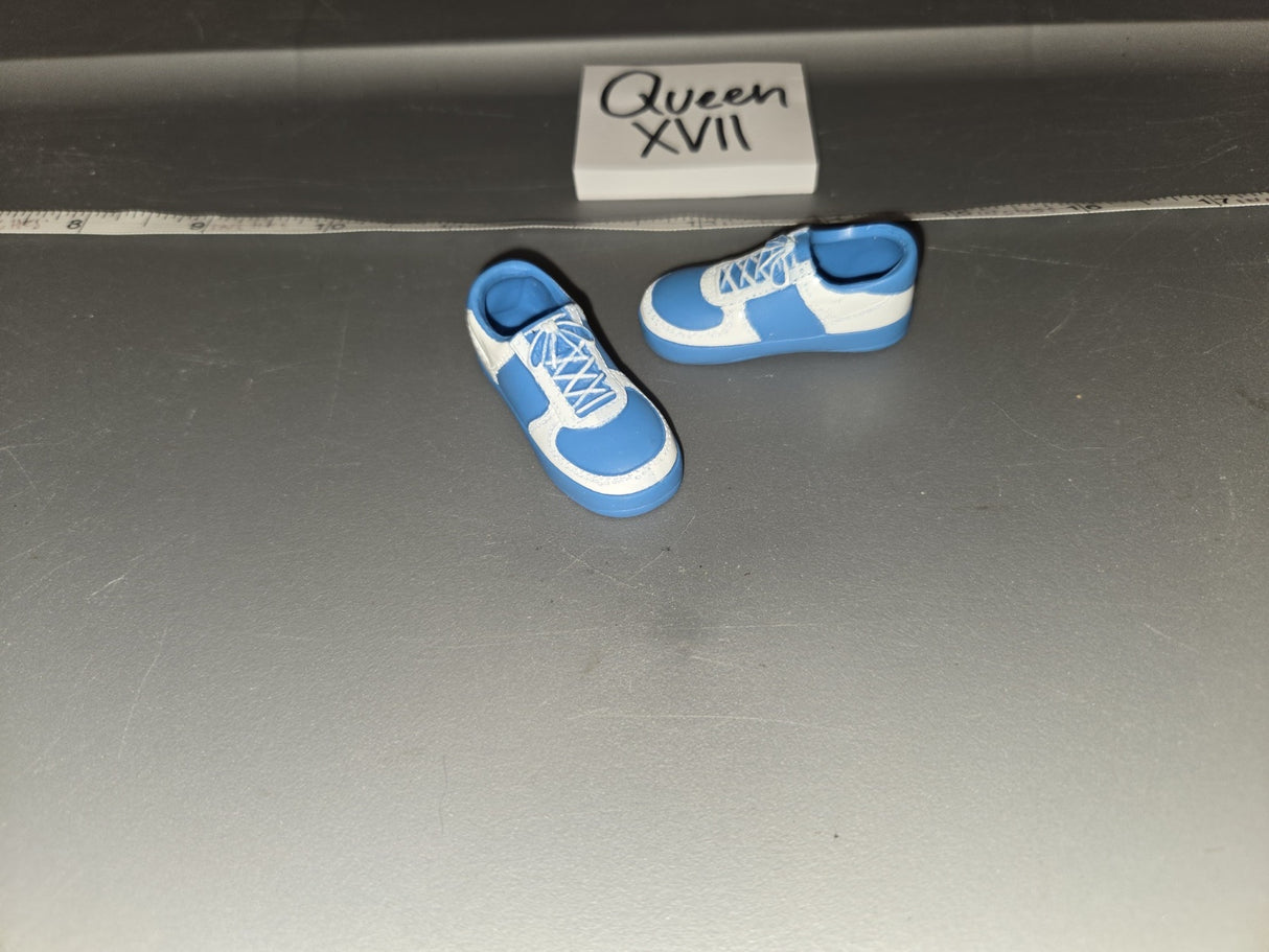 1/6 Scale Modern Era Blue and White Sneakers - Queen XVII