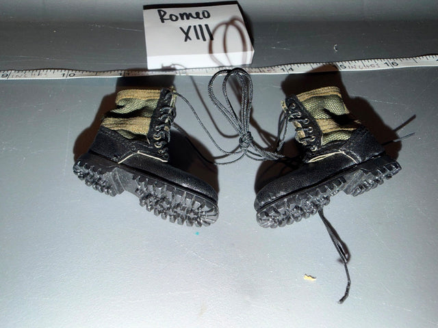 1/6 Scale Modern Era Black and Tan Combat Boots