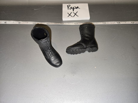 1/6 Scale Modern Era Black Tactical Boots - Papa XX