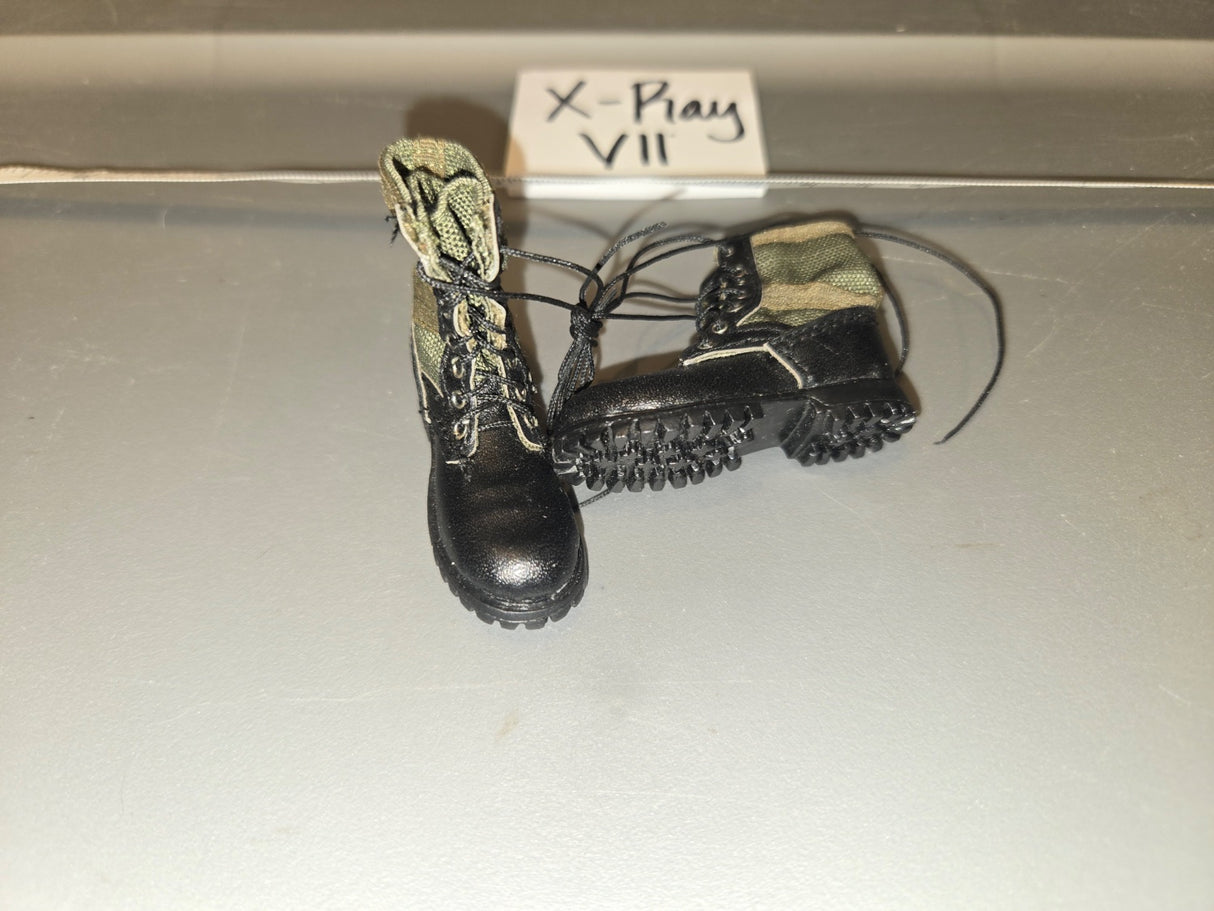 1/6 Scale Modern Era Camouflage Combat Boots - X-Play VII