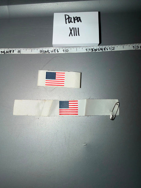 1/6 Scale WWII US Paratrooper Flag Arm Band Set - Papa XIII