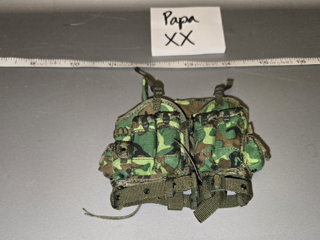 1/6 Scale Modern Era US Woodland MOLLE Double Ammunition Pouch - Papa XX