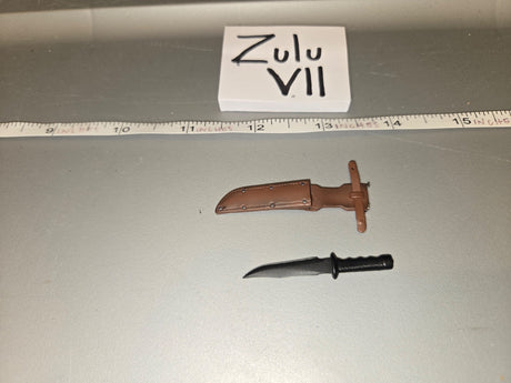 1/6 Scale WWII US Bayonet and Scabbard - Zulu VII