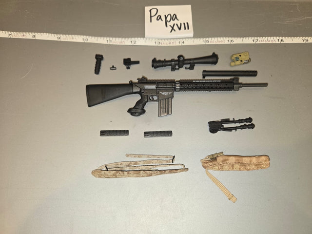1/6 Scale Modern Era US M110 Semi-Automatic Sniper System with Accessories - Papa XVII