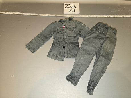1/6 Scale WWII German Field Tunic and Trousers Uniform Set - Zulu XII