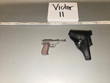 1/6 Scale WWII German Walther P38 Pistol and Holster - Victor II