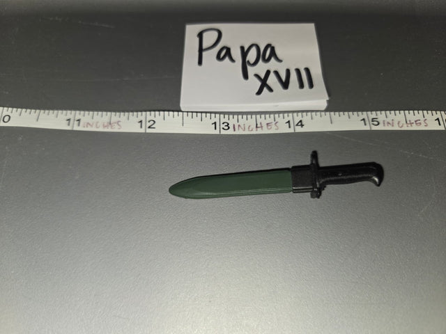 1/6 Scale Vietnam US M7 Bayonet with Scabbard - Papa XVII