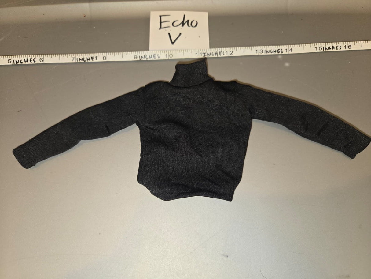 1/6 Scale Modern Era Black Turtleneck Sweater - Echo V