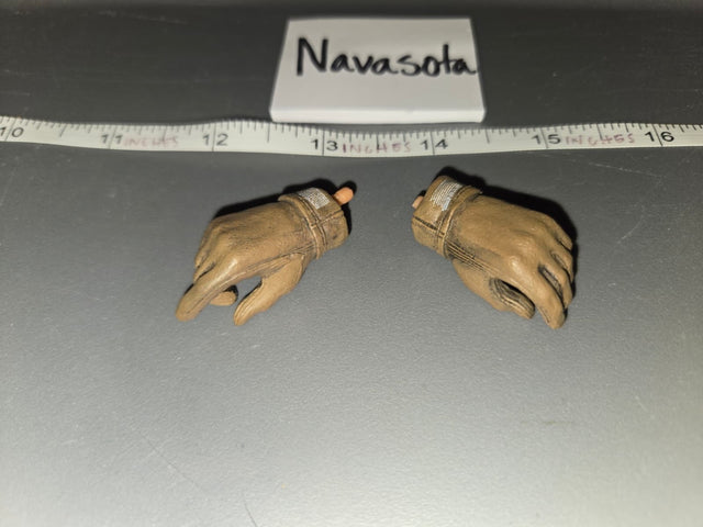 1/6 Scale Modern Era Tactical Gloved Open Hands - Navasota