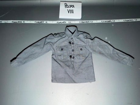 1/6 Scale WWII German Grey Work Shirt - Papa VIII