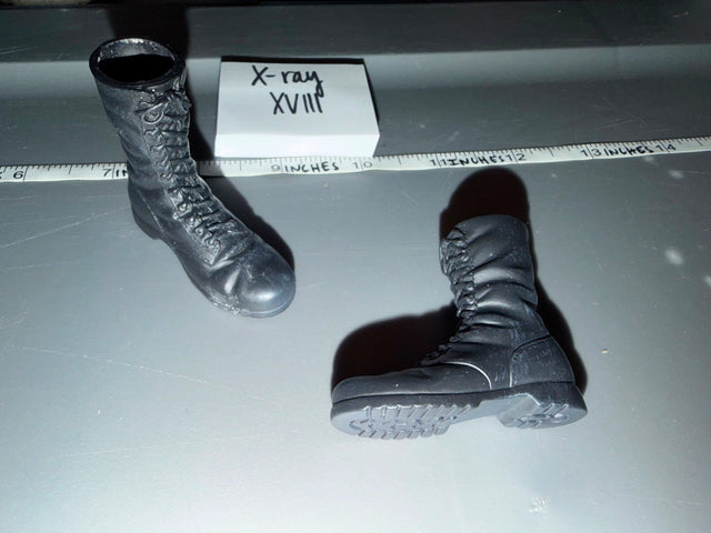 1/6 Scale Modern Era Black Combat Boots - X-ray XVIII