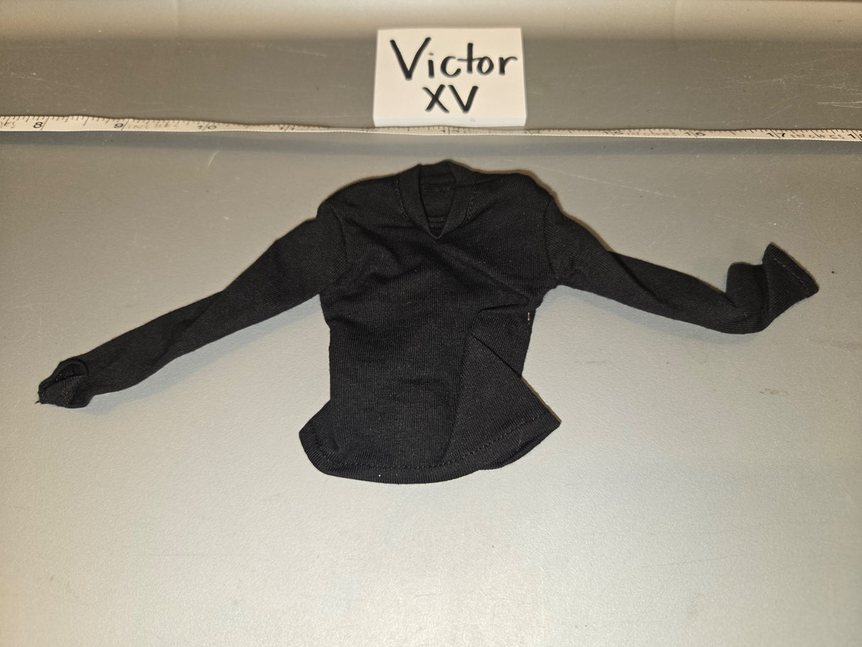 1/6 Scale Modern Era Black Long Sleeve V-Neck Shirt - Victor XV
