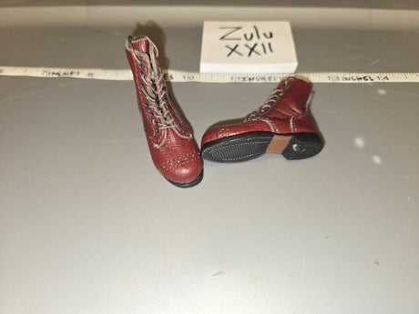 1/6 Scale WWII US Leather Boondocker Boots - Soldier Story