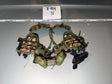 1/6 Scale Modern Era Camouflage Tactical Vest with Belt, Canteens, and Pistol - X-ray IV