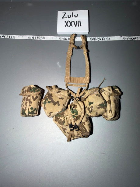 1/6 Scale Modern Era German Bundeswehr Flecktarn Field Gear Set