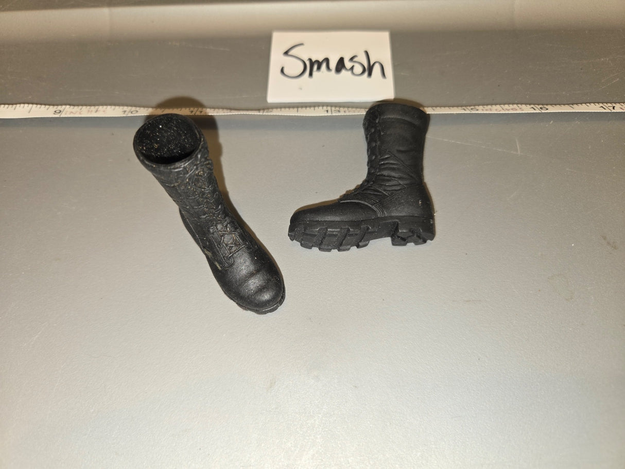 1/6 Scale Modern Era Black Combat Boots - Smash