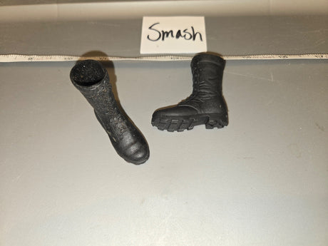 1/6 Scale Modern Era Black Combat Boots - Smash