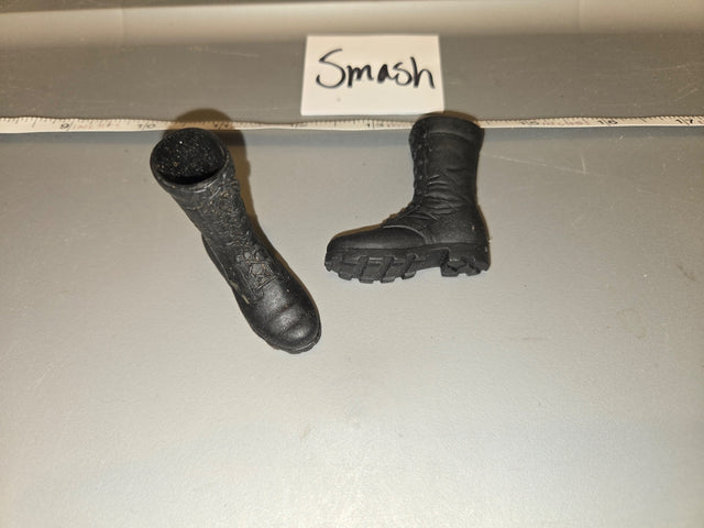 1/6 Scale Modern Era Black Combat Boots - Smash