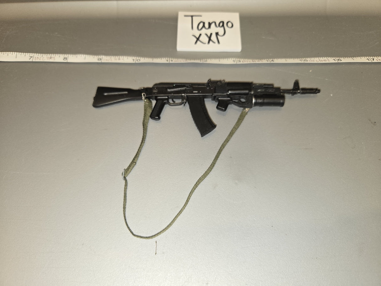 1/6 Scale Modern Era Russian AK-74 Assault Rifle with Sling and Grenade Launcher - Tango XXI