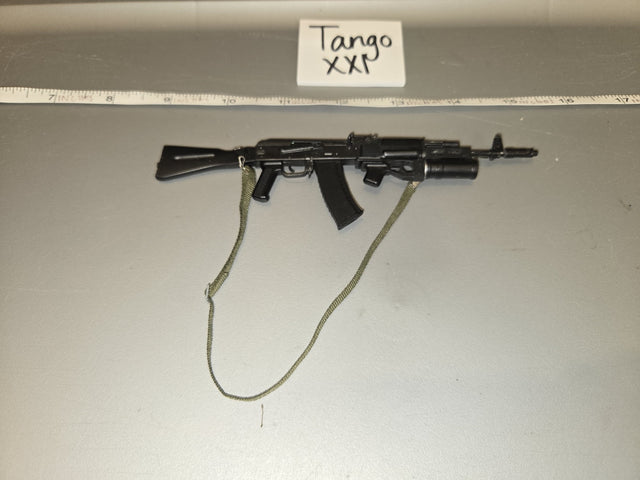 1/6 Scale Modern Era Russian AK-74 Assault Rifle with Sling and Grenade Launcher - Tango XXI