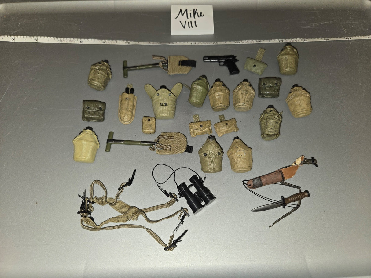 1/6 Scale WWII US Field Gear Lot - Mike VIII