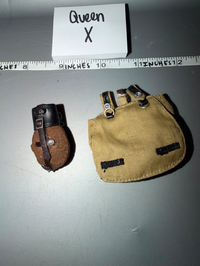 1/6 Scale WWII US Canteen and Pouch Set - Queen X