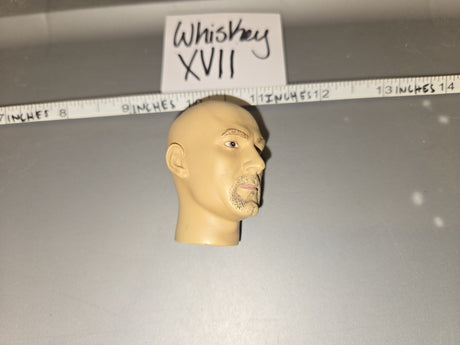1/6 Scale Bald Male Head Sculpt with Goatee - Whiskey XVII