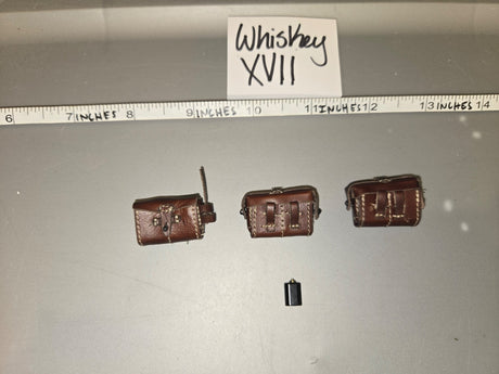 1/6 Scale WWII German Kar98k Triple Ammunition Pouch Set - Whiskey XVII