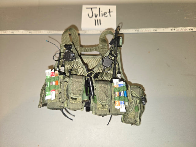 1/6 Scale Modern Era Tactical Olive Drab Chest Rig with Accessories - Juliet III