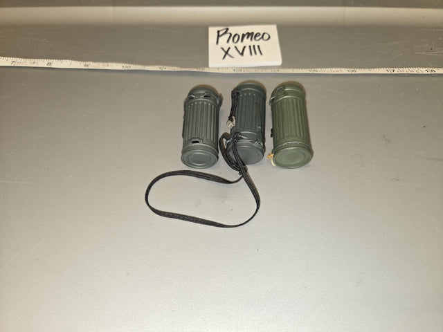 1/6 Scale WWII German Gas Mask Canisters - Romeo XVIII