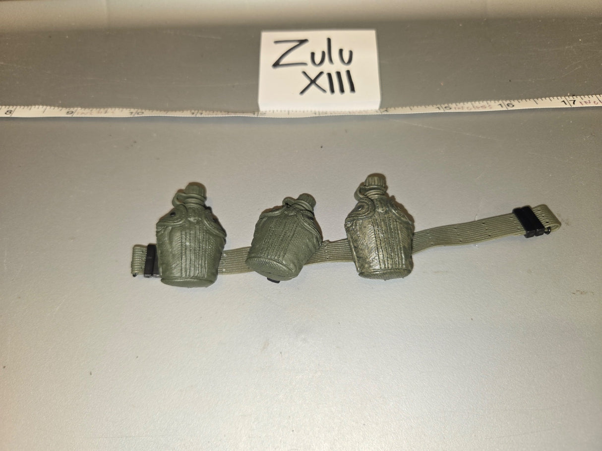 1/6 Scale Vietnam Era US Canteen and Cover Belt Set - Zulu XIII