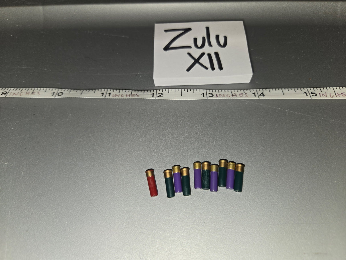 1/6 Scale Modern Era Shotgun Shell Lot - Zulu XII